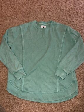 Men's Casual Crewneck Sweater in Seafoam Green